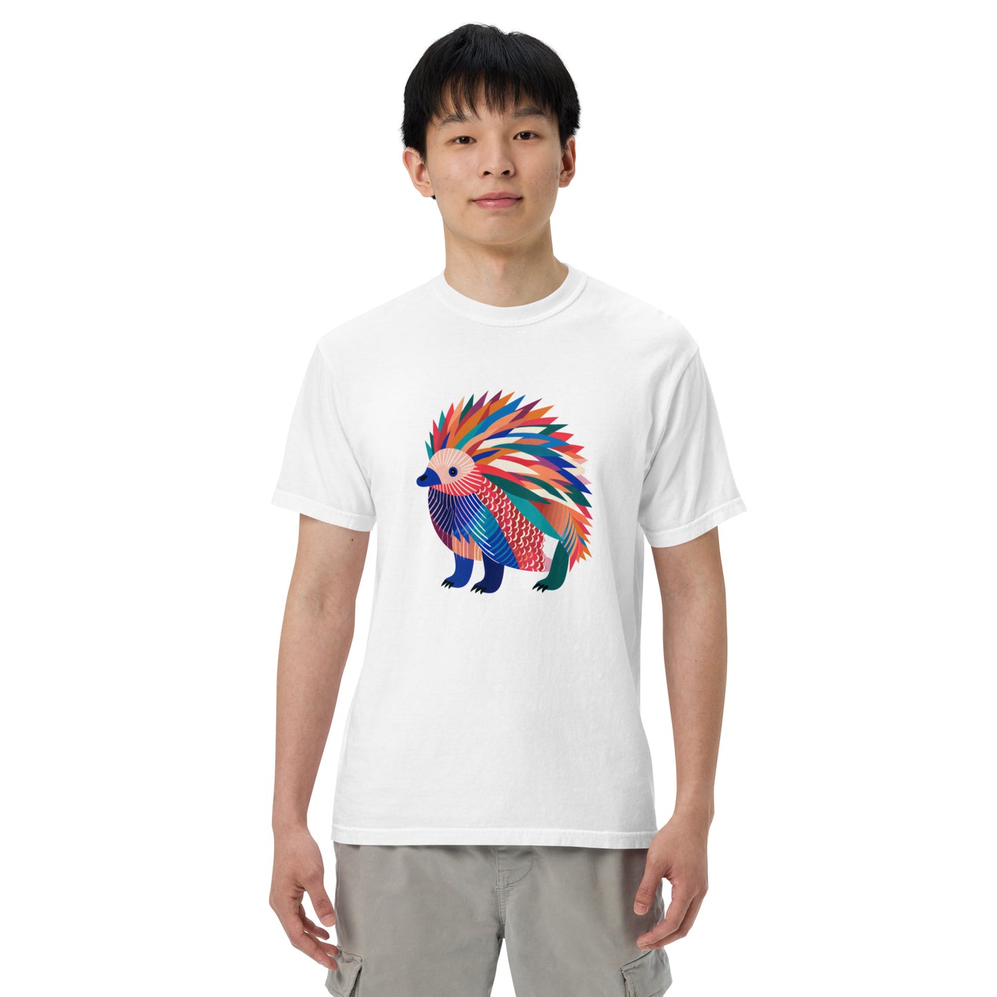 Echidna Pop Unisex garment-dyed heavyweight t-shirt