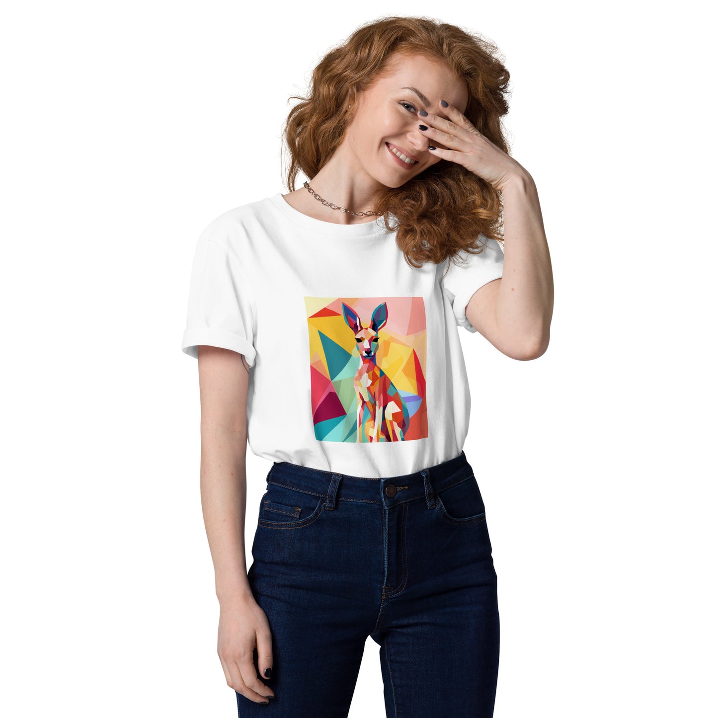 Kangaroo Pop Unisex organic cotton t-shirt