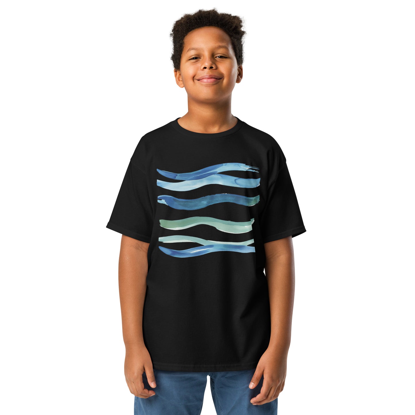 Seas The Day Youth Tee | K is for Koala Surf Wave Tee for Teens