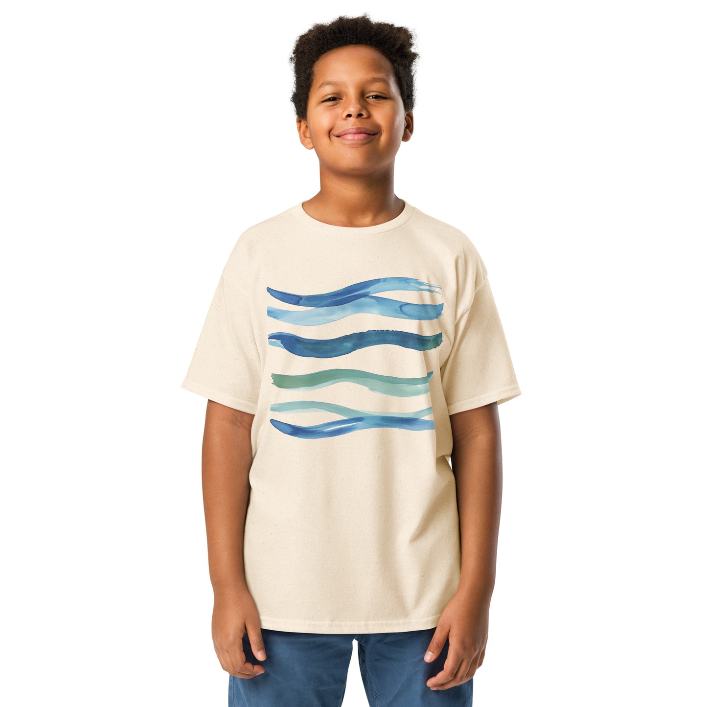 Seas The Day Youth Tee | K is for Koala Surf Wave Tee for Teens