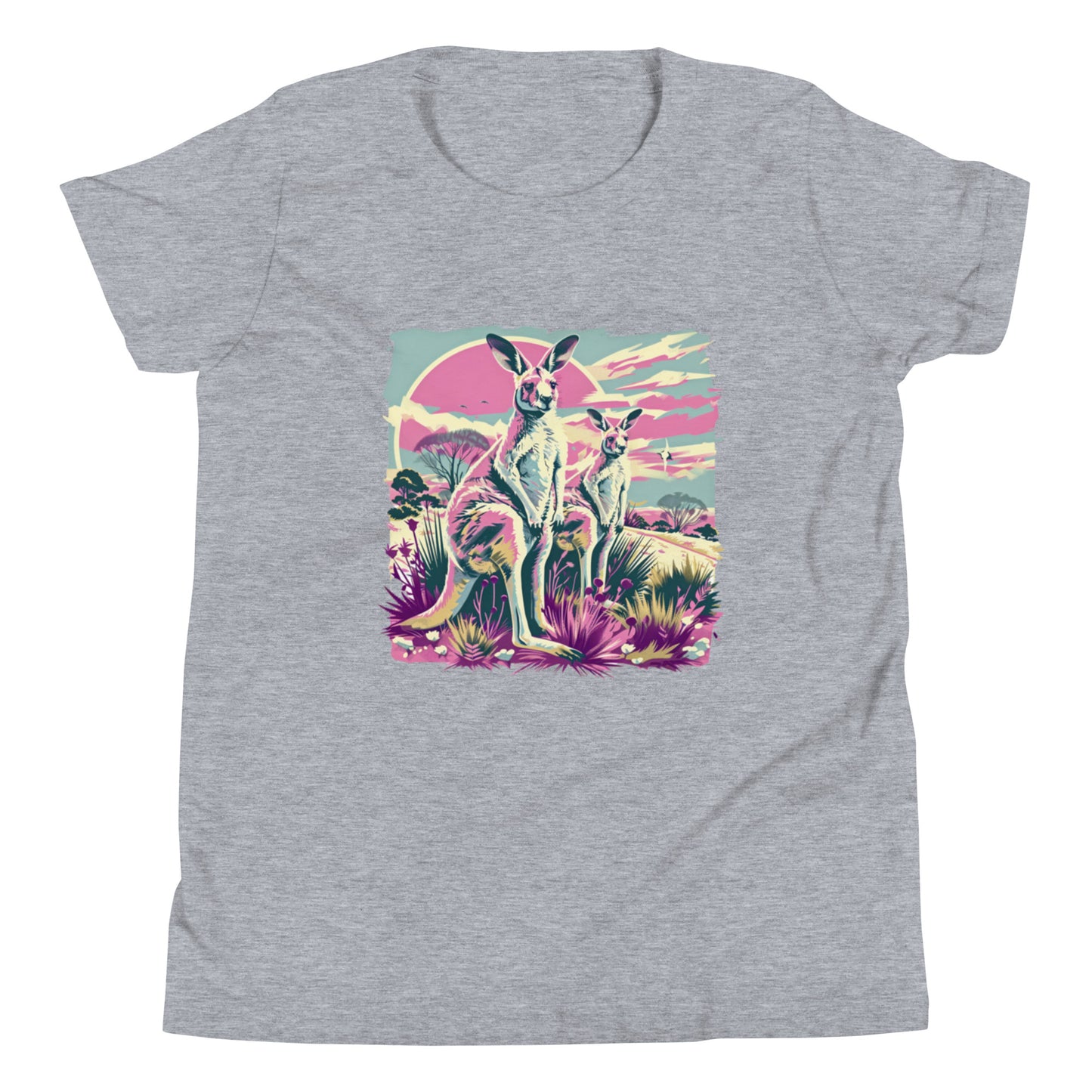 Retro Roovolution Youth Tee | Trendy Vintage Kangaroo T-shirt