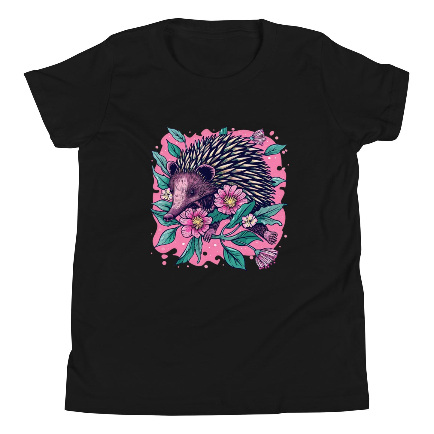 Bloomin' Spike Youth T-Shirt | Pink Echidna Tee for Tweens