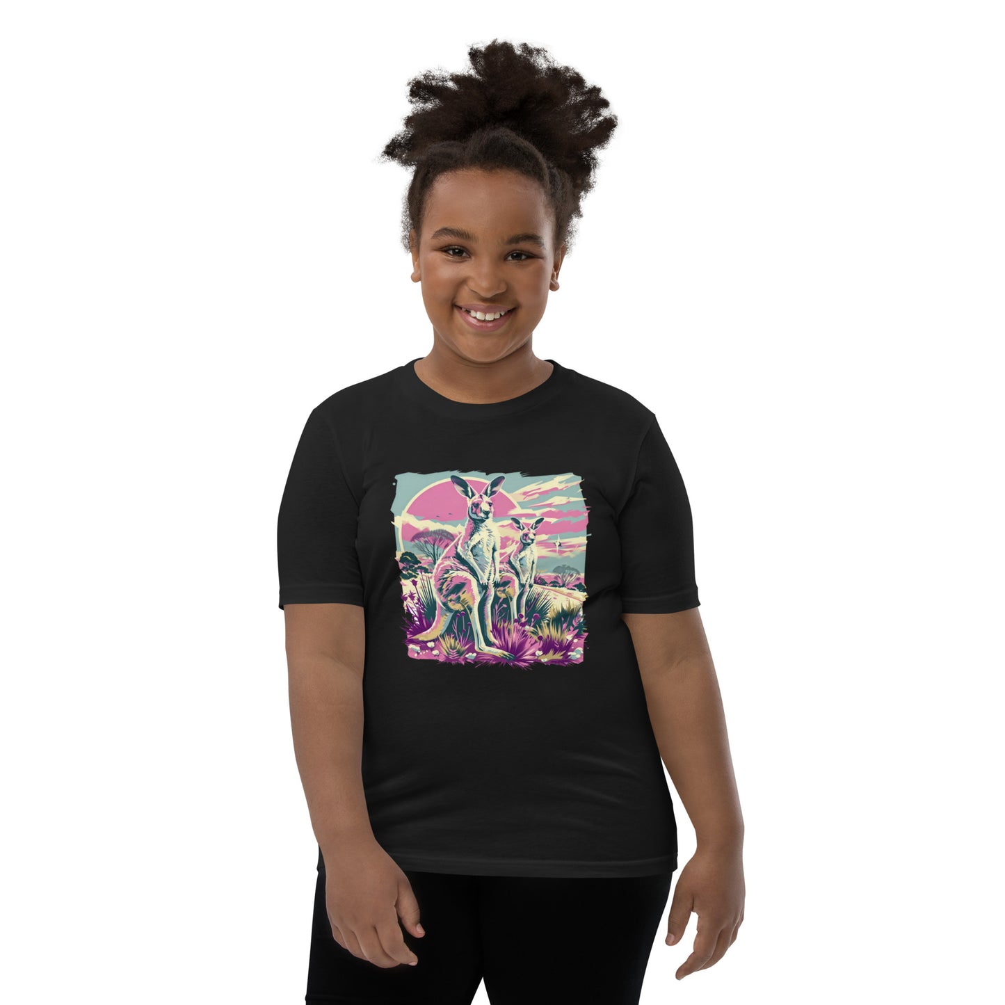 Retro Roovolution Youth Tee | Trendy Vintage Kangaroo T-shirt