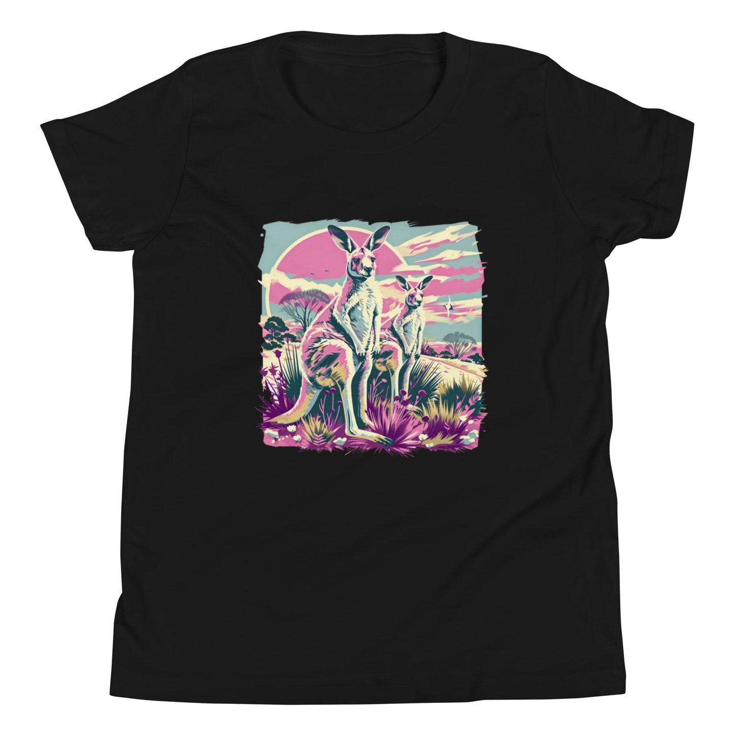 Retro Roovolution Youth Tee | Trendy Vintage Kangaroo T-shirt