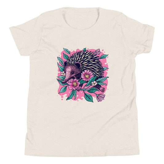 Bloomin' Spike Youth T-Shirt | Pink Echidna Tee for Tweens