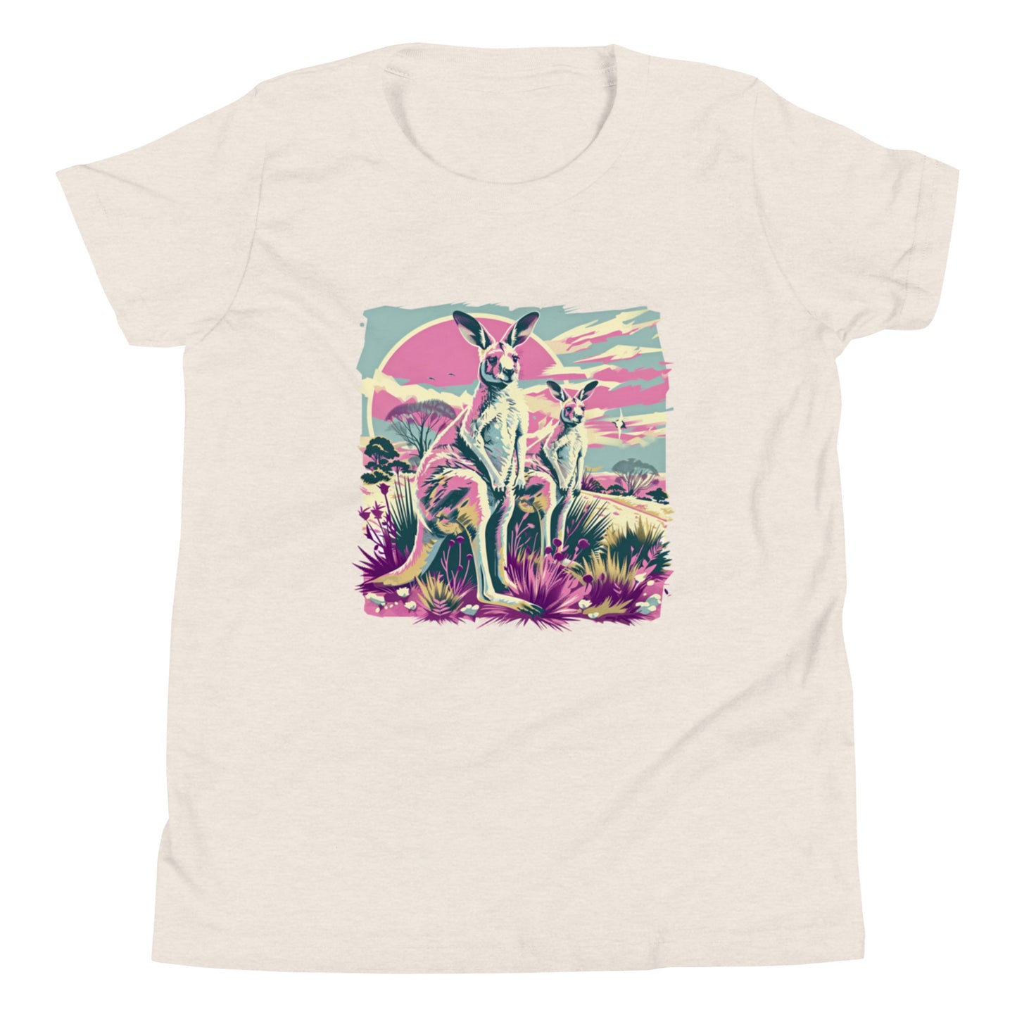 Retro Roovolution Youth Tee | Trendy Vintage Kangaroo T-shirt