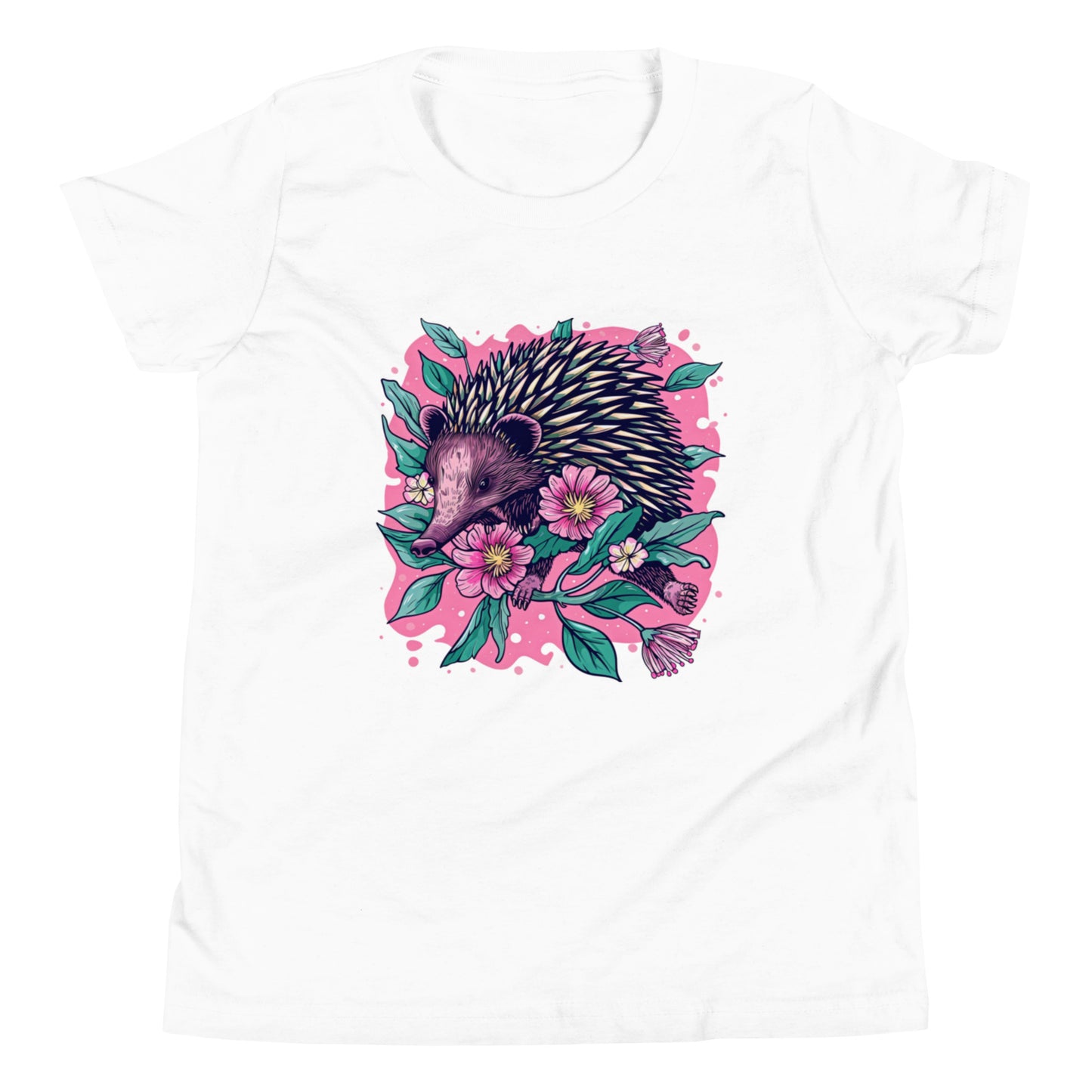 Bloomin' Spike Youth T-Shirt | Pink Echidna Tee for Tweens