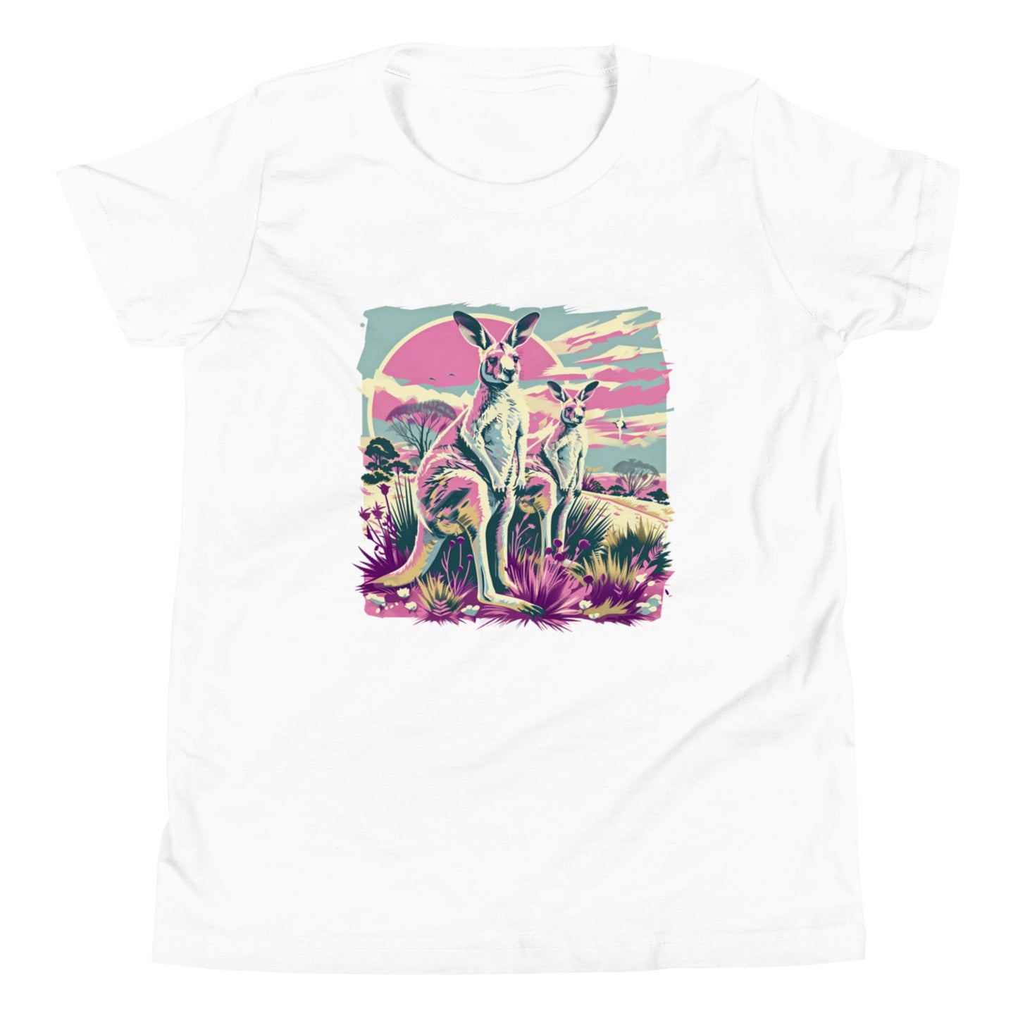 Retro Roovolution Youth Tee | Trendy Vintage Kangaroo T-shirt